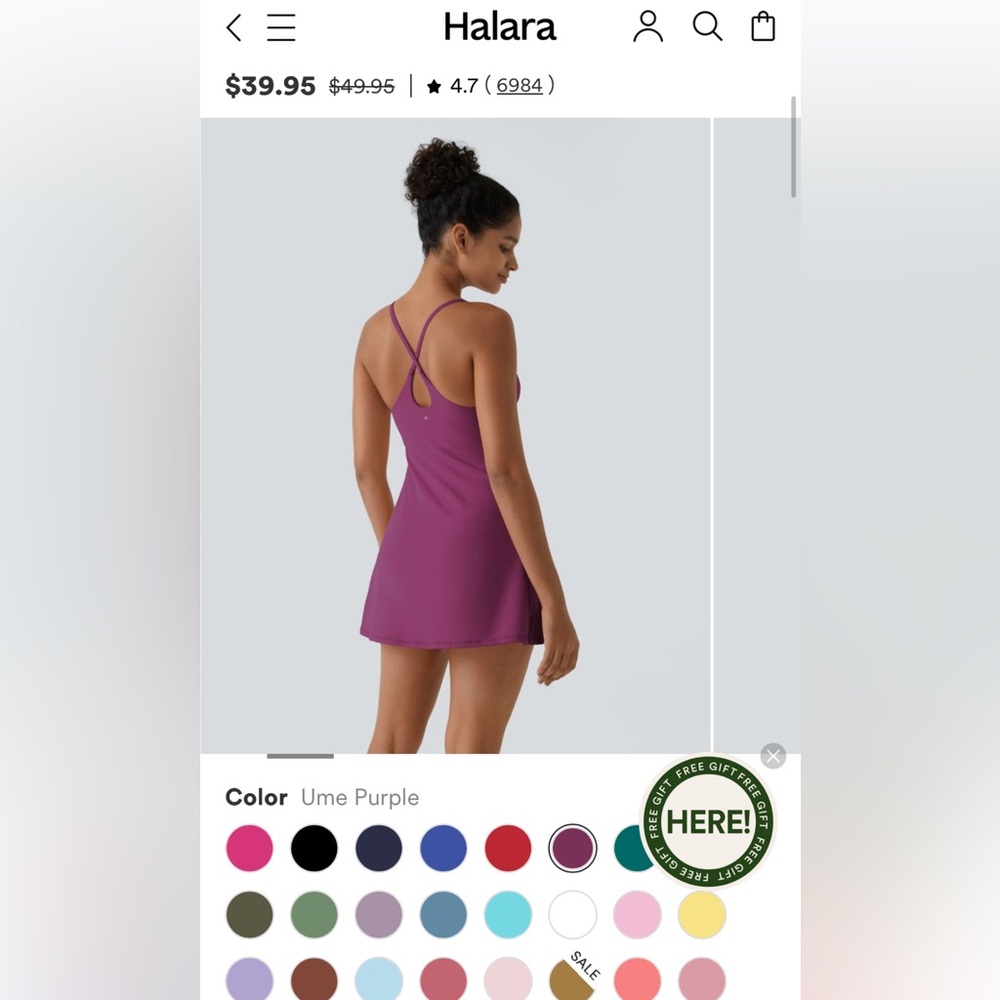 Lot of 2 Halara Dresses